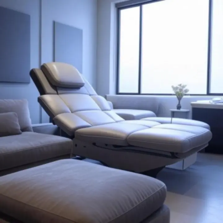 Diszkrét, privát tetoválószoba kényelmes berendezéssel és nyugodt hangulattal.